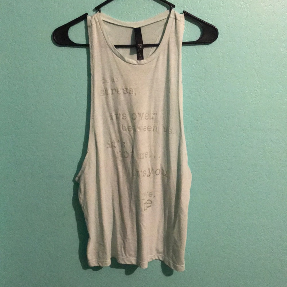 Light blue work out top